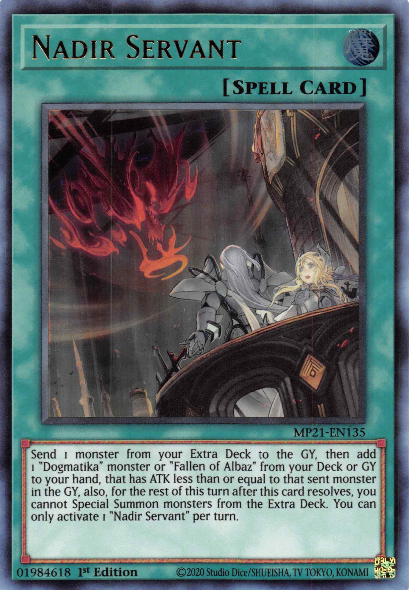 Nadir Servant [MP21-EN135] Ultra Rare | Cracking-Singles