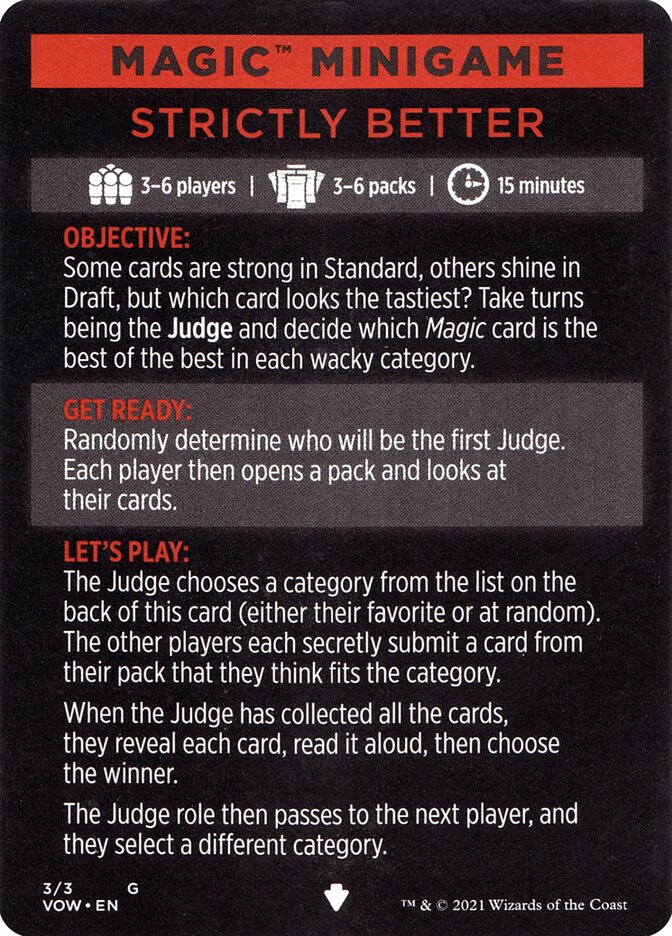 Strictly Better (Magic Minigame) [Innistrad: Crimson Vow Minigame] | Cracking-Singles