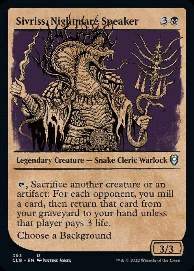 Sivriss, Nightmare Speaker (Showcase) [Commander Legends: Battle for Baldur's Gate] | Cracking-Singles