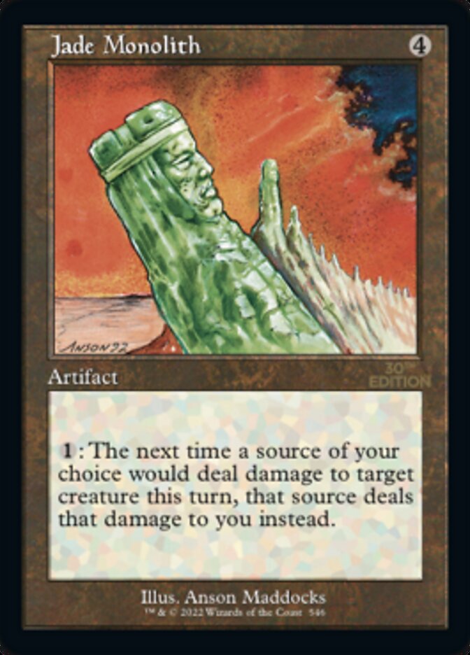 Jade Monolith (Retro) [30th Anniversary Edition] | Cracking-Singles