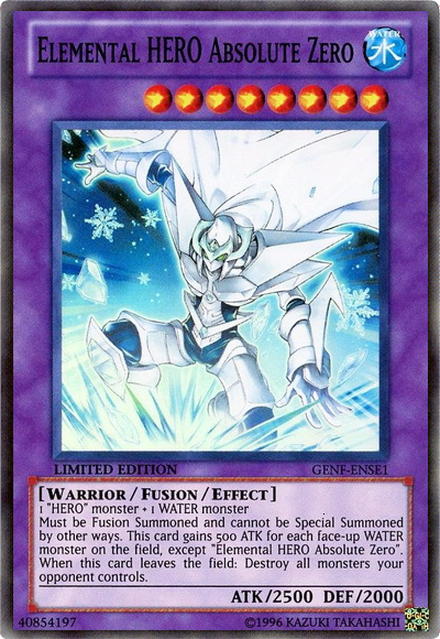 Elemental Hero Absolute Zero [GENF-ENSE1] Super Rare | Cracking-Singles