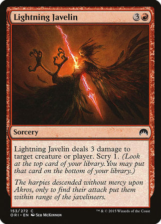 Lightning Javelin [Magic Origins] | Cracking-Singles