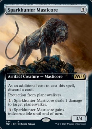 Sparkhunter Masticore (Extended Art) [Core Set 2021] | Cracking-Singles