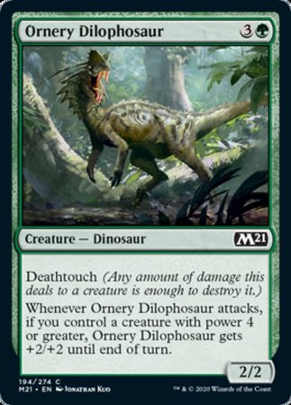 Ornery Dilophosaur [Core Set 2021] | Cracking-Singles
