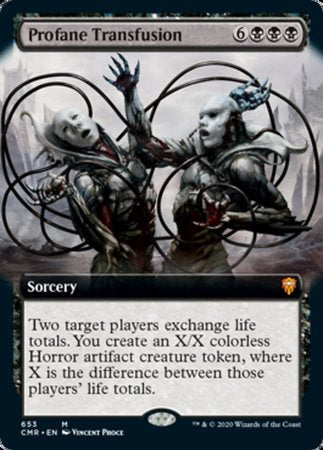 Profane Transfusion (Extended Art) [Commander Legends] | Cracking-Singles