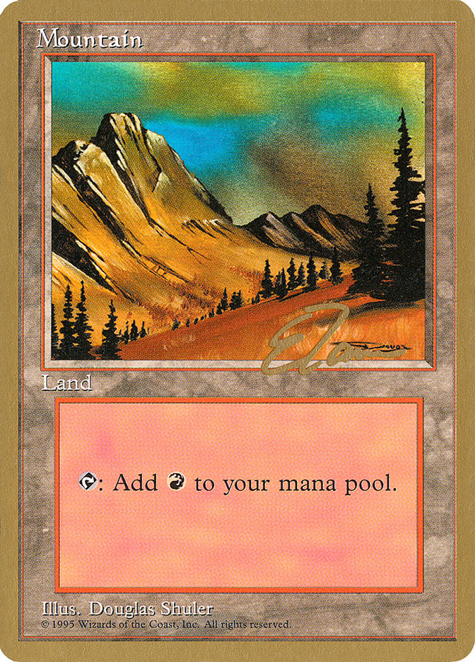 Mountain (et375) (Eric Tam) [Pro Tour Collector Set] | Cracking-Singles