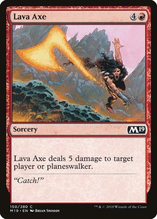 Lava Axe [Core Set 2019] | Cracking-Singles