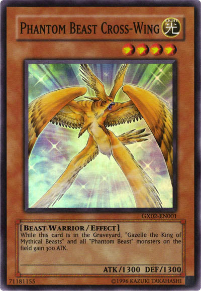 Phantom Beast Cross-Wing [GX02-EN001] Super Rare | Cracking-Singles