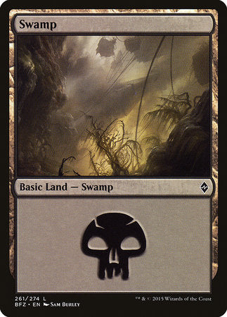 Swamp (261) [Battle for Zendikar] | Cracking-Singles