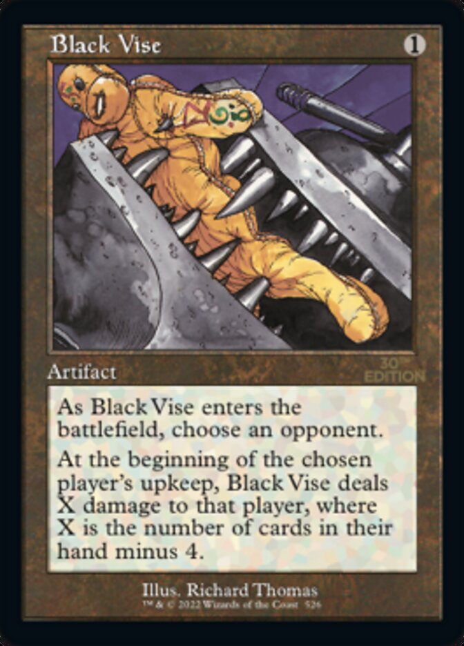 Black Vise (Retro) [30th Anniversary Edition] | Cracking-Singles
