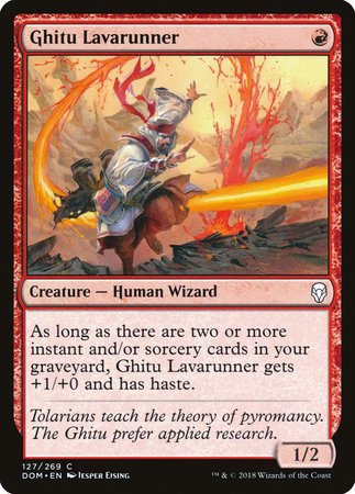 Ghitu Lavarunner [Dominaria] | Cracking-Singles