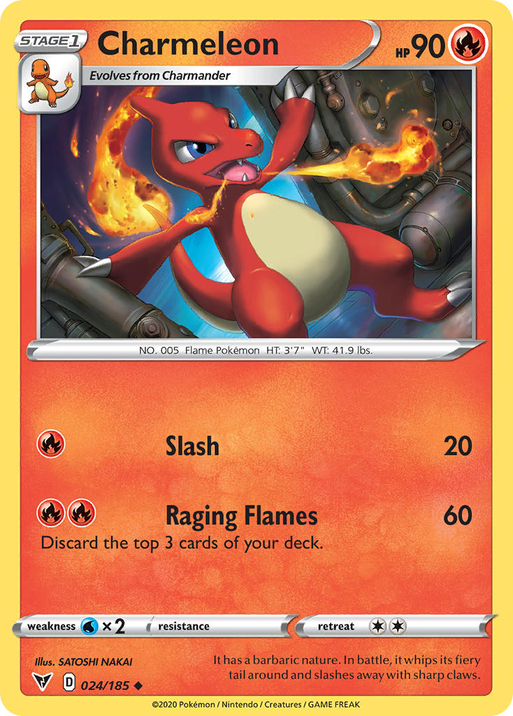Charmeleon (024/185) [Sword & Shield: Vivid Voltage] | Cracking-Singles
