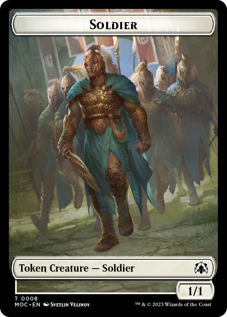 Soldier // Insect Double-Sided Token [March of the Machine Commander Tokens] | Cracking-Singles