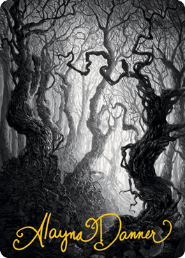 Forest 2 Art Card (Gold-Stamped Signature) [Innistrad: Midnight Hunt Art Series] | Cracking-Singles