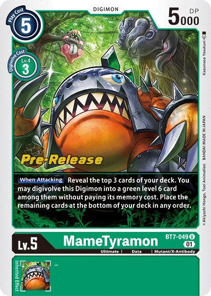 MameTyramon [BT7-049] [Next Adventure Pre-Release Cards] | Cracking-Singles