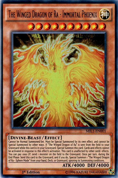 The Winged Dragon of Ra - Immortal Phoenix [MIL1-EN001] Ultra Rare | Cracking-Singles