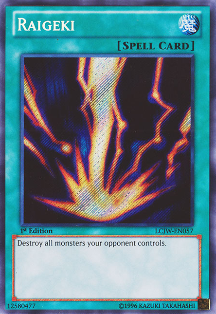 Raigeki [LCJW-EN057] Secret Rare | Cracking-Singles