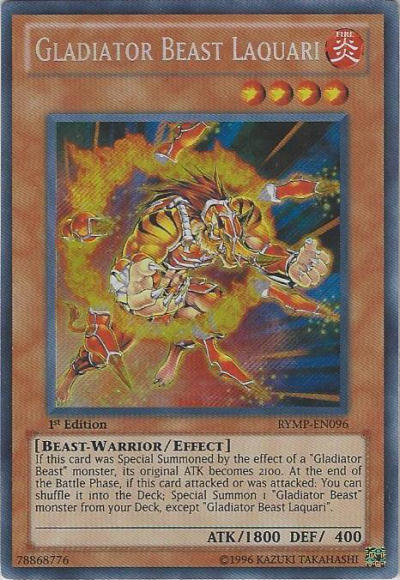 Gladiator Beast Laquari [RYMP-EN096] Secret Rare | Cracking-Singles
