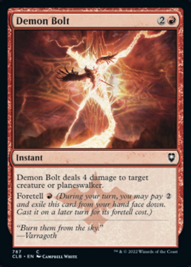 Demon Bolt [Commander Legends: Battle for Baldur's Gate] | Cracking-Singles