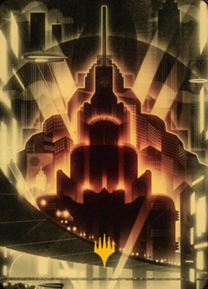 Plains Art Card (Gold-Stamped Signature) [Streets of New Capenna Art Series] | Cracking-Singles