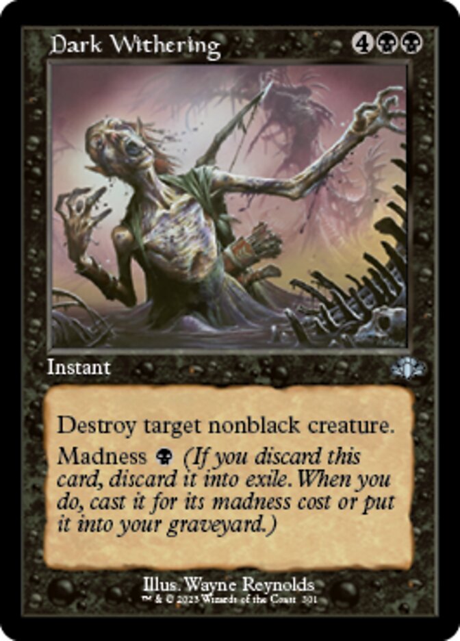 Dark Withering (Retro) [Dominaria Remastered] | Cracking-Singles