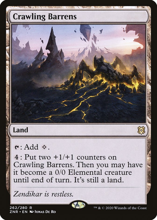 Crawling Barrens [Zendikar Rising] | Cracking-Singles