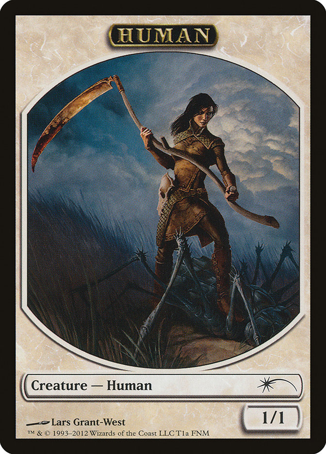 Human // Wolf Token [FNM Promos] | Cracking-Singles