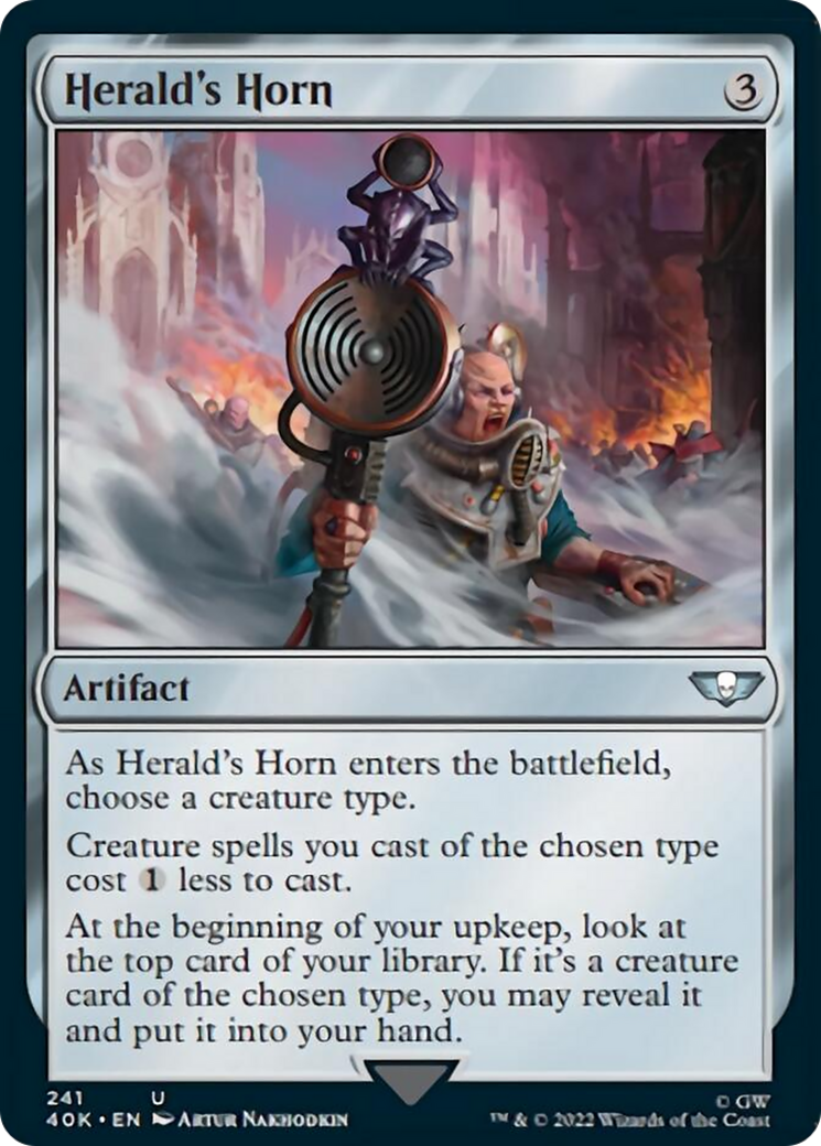 Herald's Horn (Surge Foil) [Universes Beyond: Warhammer 40,000] | Cracking-Singles