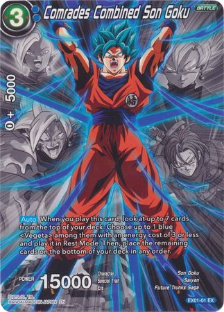 Comrades Combined Son Goku (Alternate Art) [EX01-01] | Cracking-Singles
