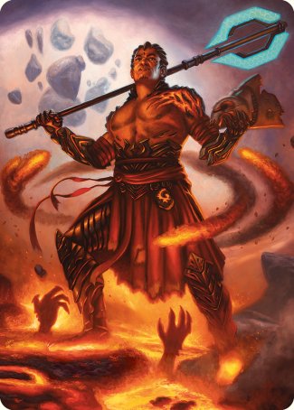 Koth, Fire of Resistance Art Card [Phyrexia: All Will Be One Art Series] | Cracking-Singles