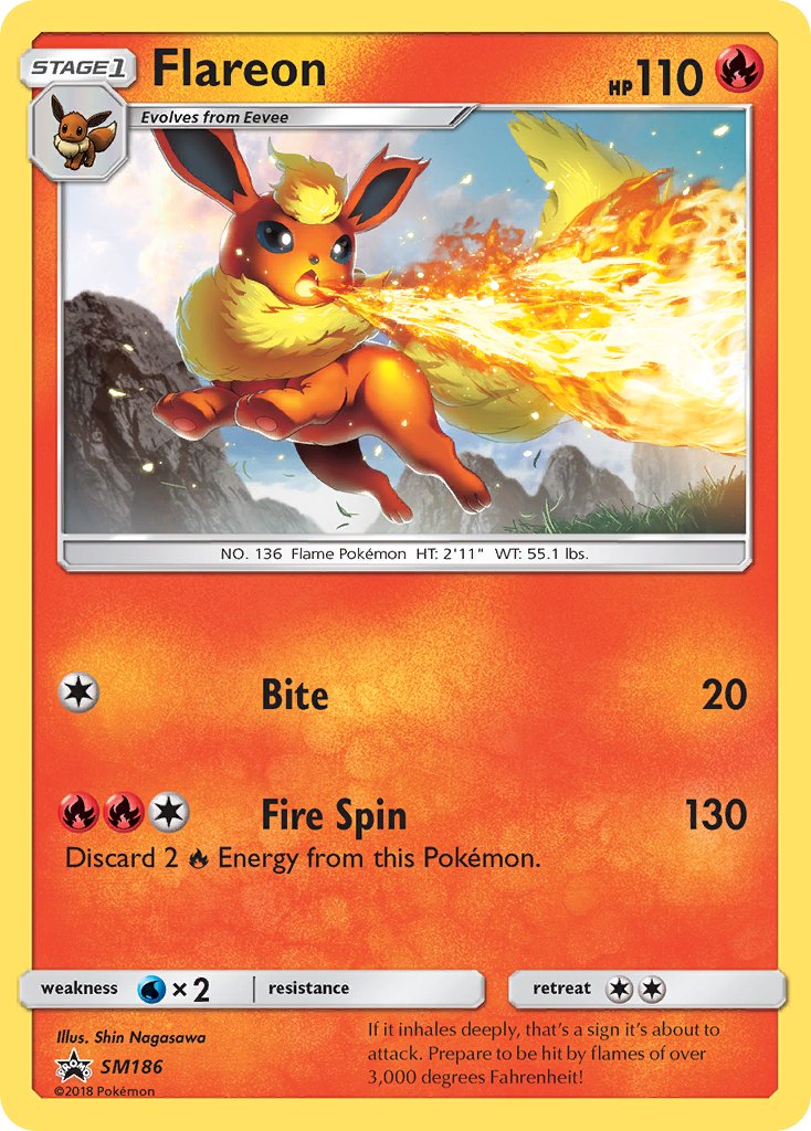 Flareon (SM186) [Sun & Moon: Black Star Promos] | Cracking-Singles