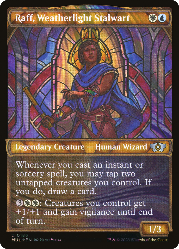 Raff, Weatherlight Stalwart (Halo Foil) [Multiverse Legends] | Cracking-Singles