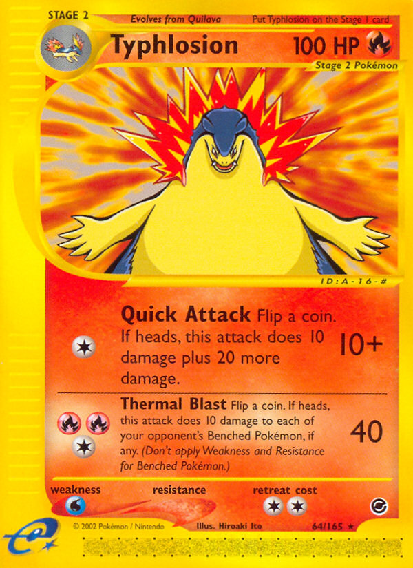 Typhlosion (64/165) [Expedition: Base Set] | Cracking-Singles