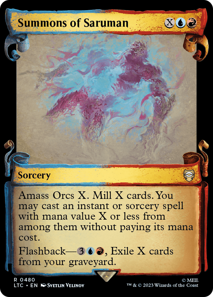 Summons of Saruman [The Lord of the Rings: Tales of Middle-Earth Commander Showcase Scrolls] | Cracking-Singles