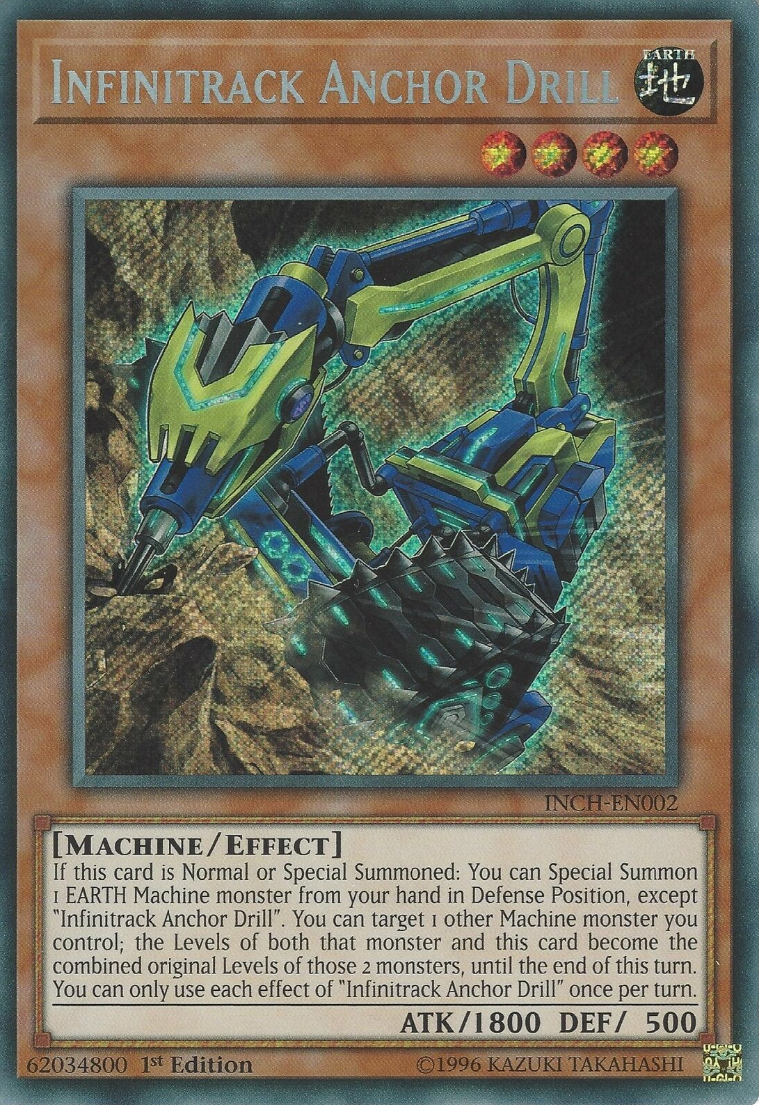 Infinitrack Anchor Drill [INCH-EN002] Secret Rare | Cracking-Singles