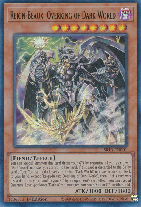 Reign-Beaux, Overking of Dark World [SR13-EN001] Ultra Rare | Cracking-Singles