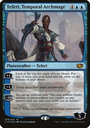 Teferi, Temporal Archmage (Commander 2014) [Commander 2014 Oversized] | Cracking-Singles
