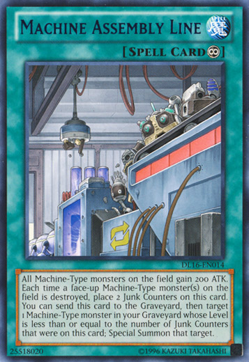 Machine Assembly Line (Blue) [DL16-EN014] Rare | Cracking-Singles