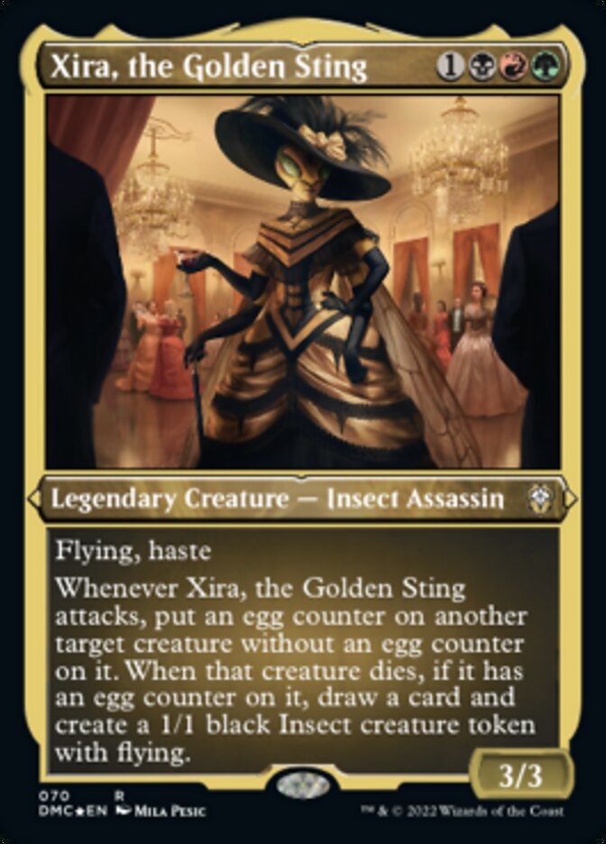 Xira, the Golden Sting (Foil Etched) [Dominaria United Commander] | Cracking-Singles