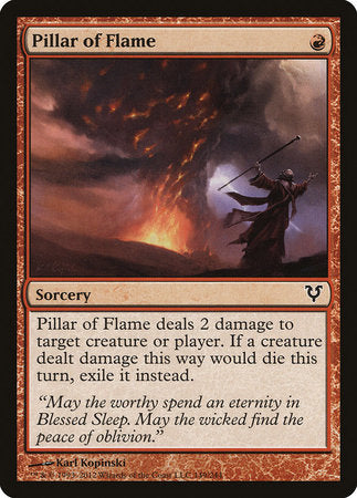 Pillar of Flame [Avacyn Restored] | Cracking-Singles
