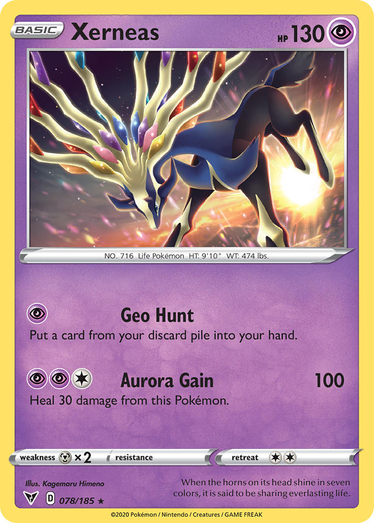 Xerneas (078/185) [Sword & Shield: Vivid Voltage] | Cracking-Singles