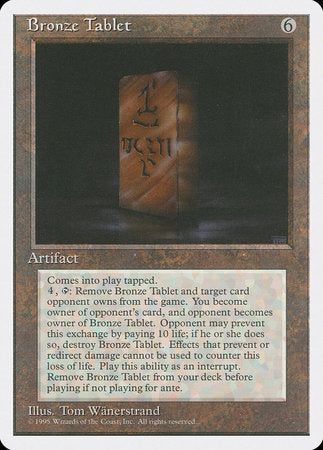 Bronze Tablet [Fourth Edition] | Cracking-Singles