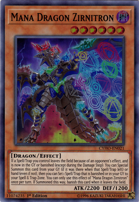 Mana Dragon Zirnitron [CYHO-EN021] Super Rare | Cracking-Singles