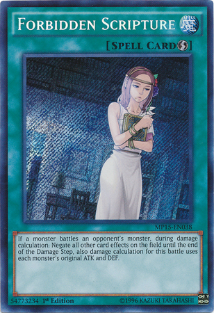 Forbidden Scripture [MP15-EN038] Secret Rare | Cracking-Singles