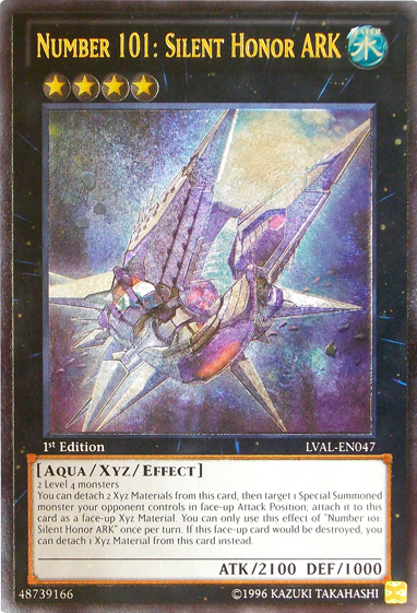 Number 101: Silent Honor ARK [LVAL-EN047] Ultimate Rare | Cracking-Singles