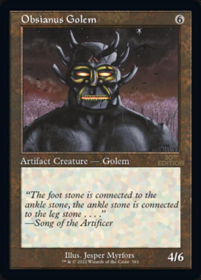 Obsianus Golem (Retro) [30th Anniversary Edition] | Cracking-Singles
