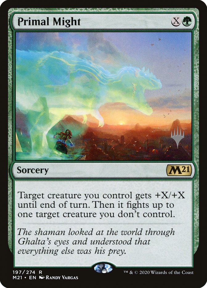 Primal Might (Promo Pack) [Core Set 2021 Promos] | Cracking-Singles