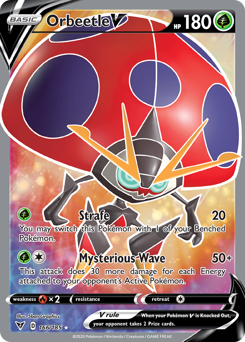 Orbeetle V (166/185) [Sword & Shield: Vivid Voltage] | Cracking-Singles