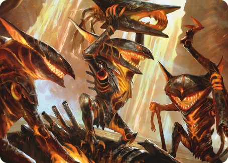 Gleeful Demolition Art Card [Phyrexia: All Will Be One Art Series] | Cracking-Singles