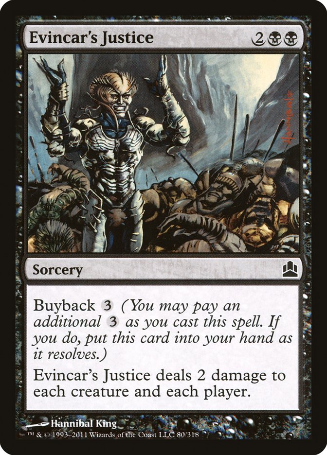 Evincar's Justice [Commander 2011] | Cracking-Singles